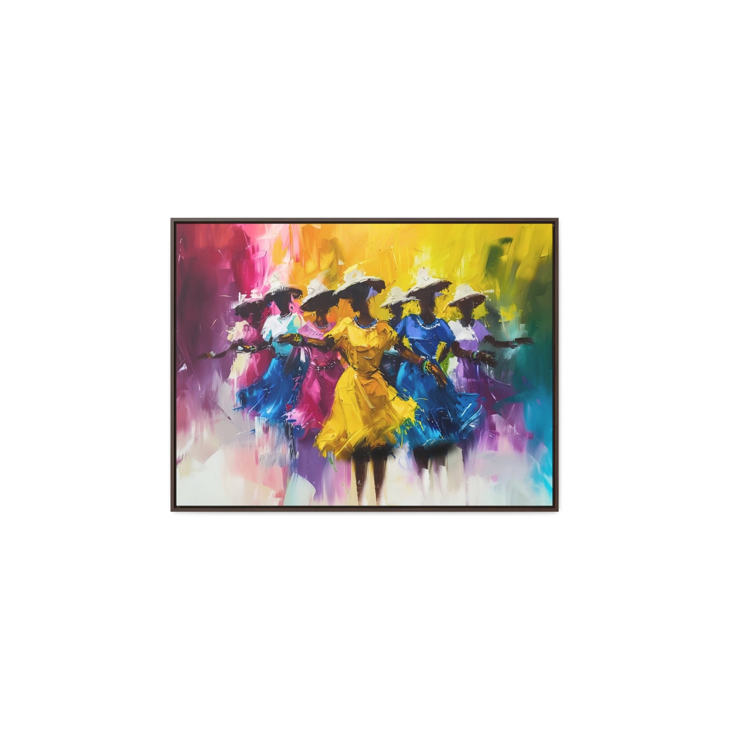 Rhythms of Joy - Framed Canvas Wall Art