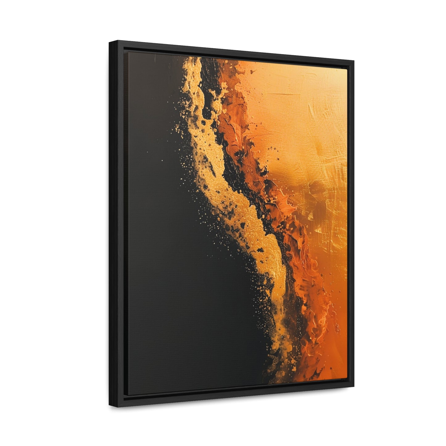Yin Yang Shore - Framed Canvas Wall Art