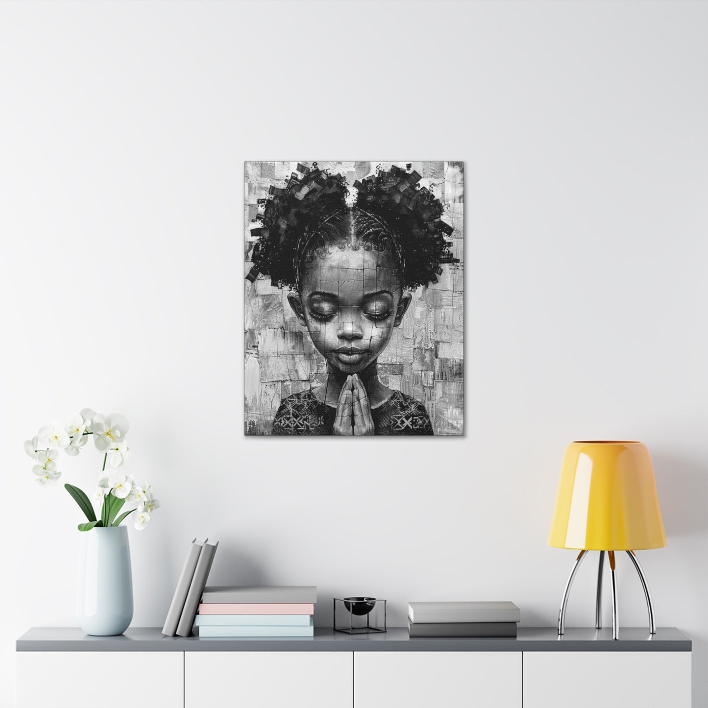 Whispers of Hope - Canvas b&w Wall Art