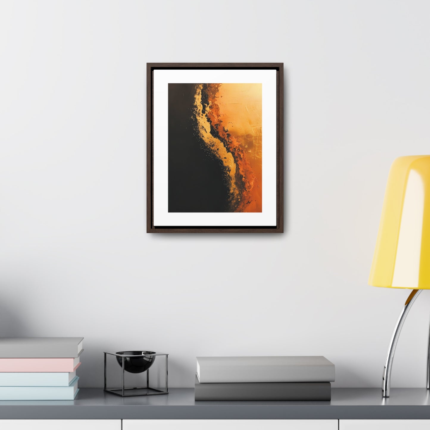 Yin Yang Shore - Framed Canvas Wall Art