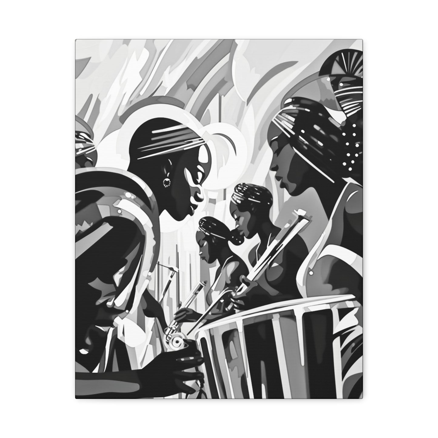 Street Pulse - Canvas b&w Wall Art