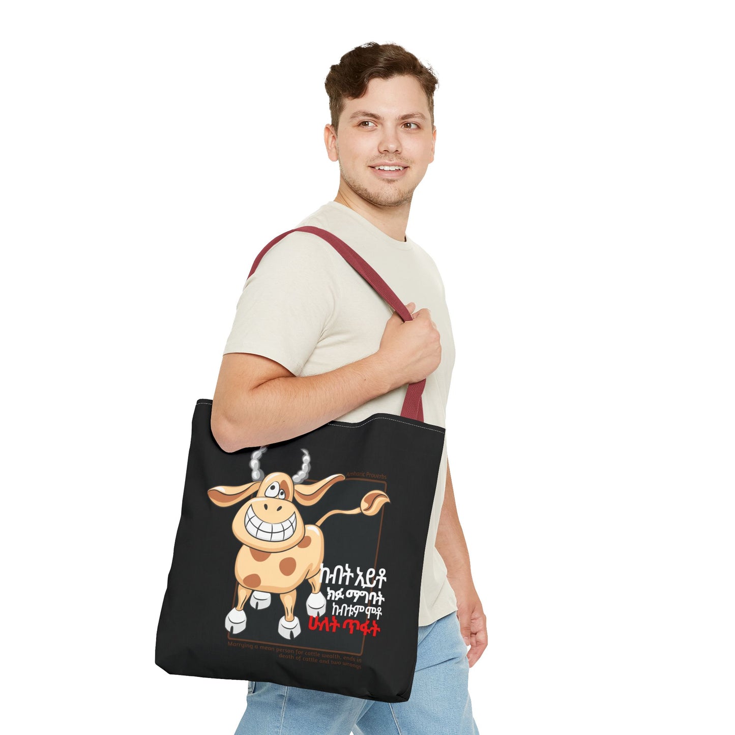 Naughty Proverbs Tote Bag Cows & Goats