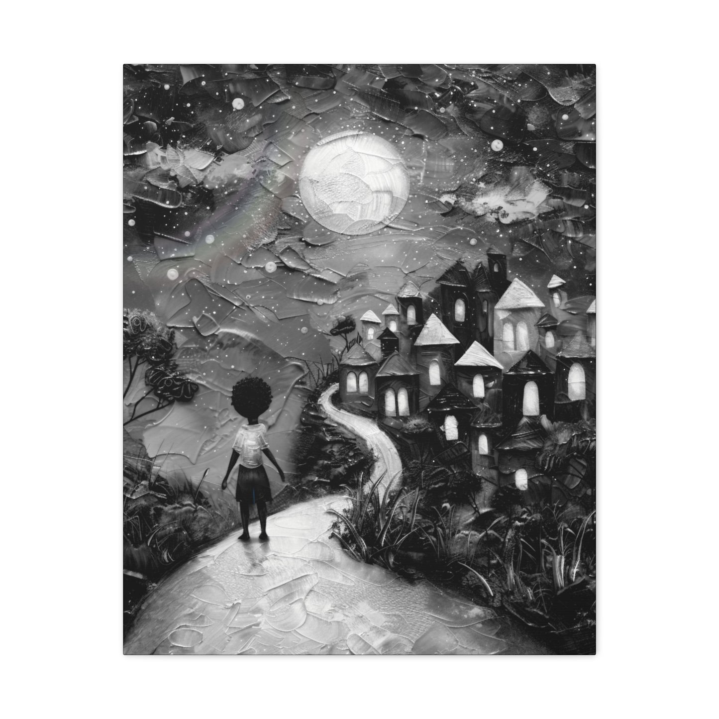 Path to Abundance II - Canvas b&w Wall Art