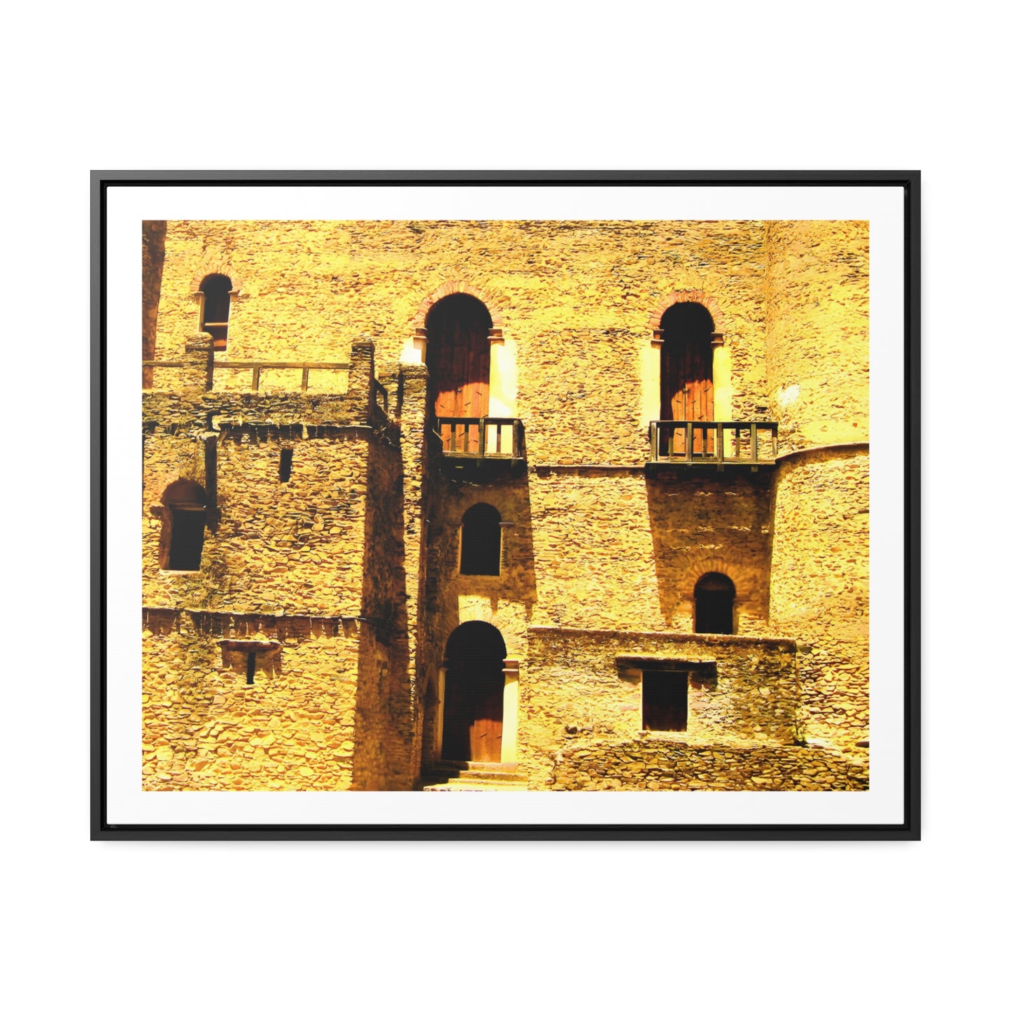 Whispers in Stone - Framed Canvas Photography