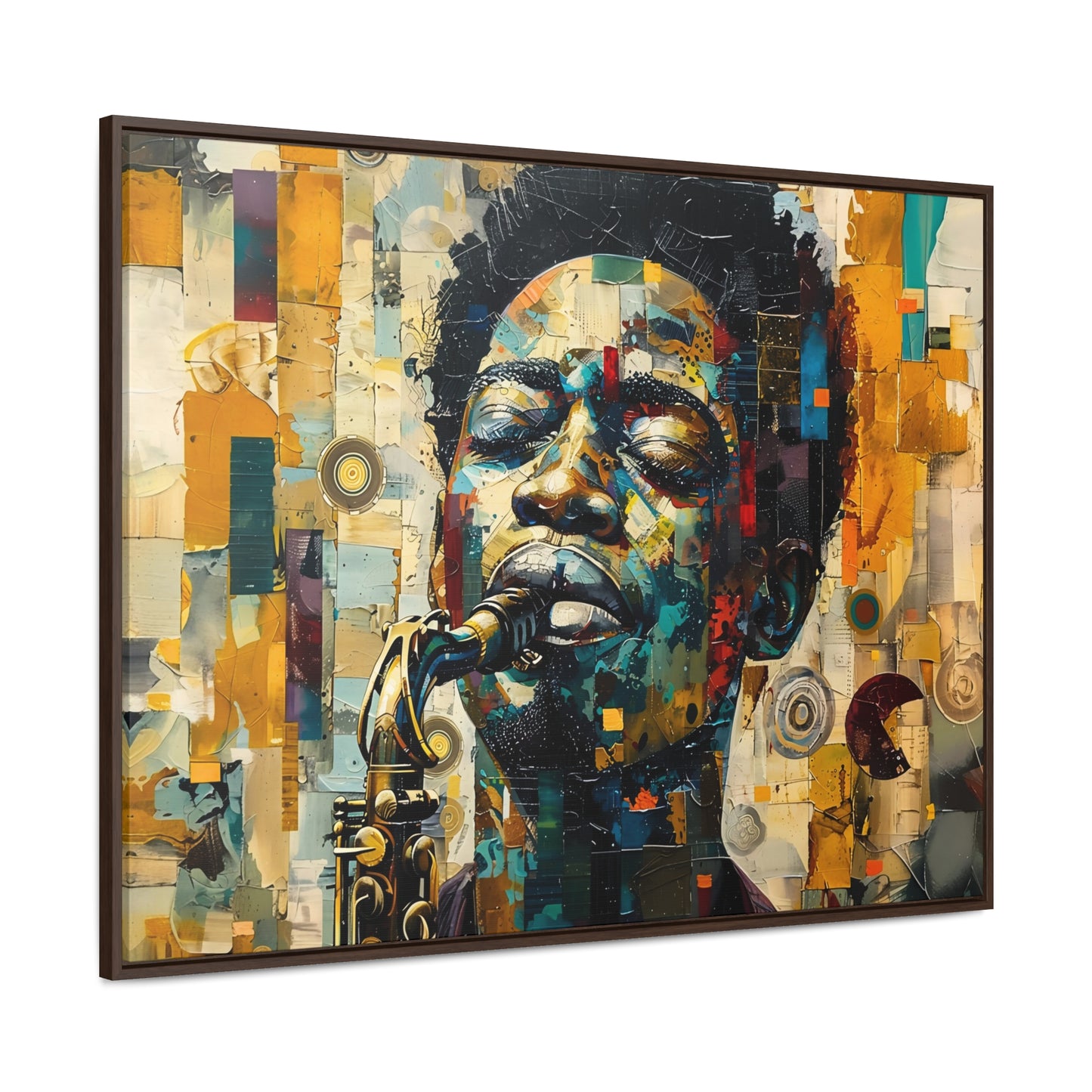 Soul of the Sax - Framed Canvas Wall Art