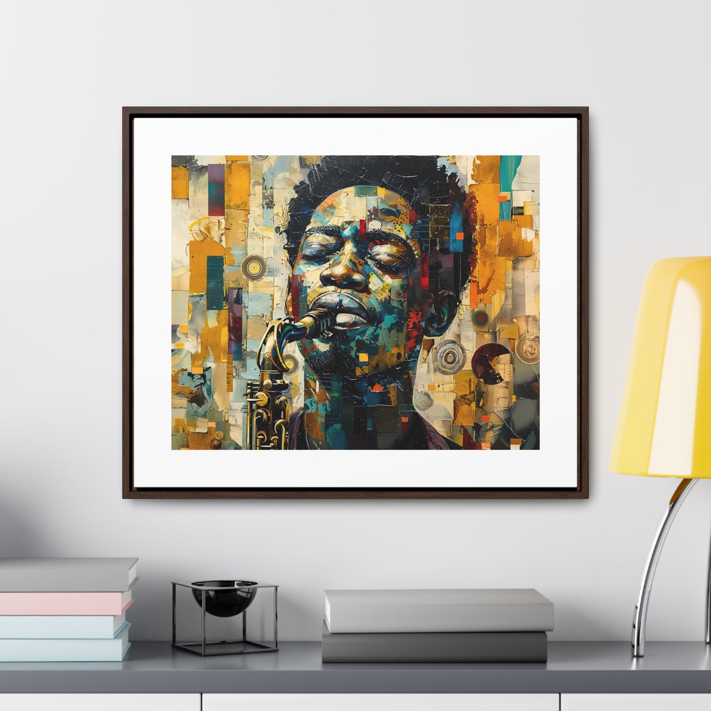 Soul of the Sax - Framed Canvas Wall Art