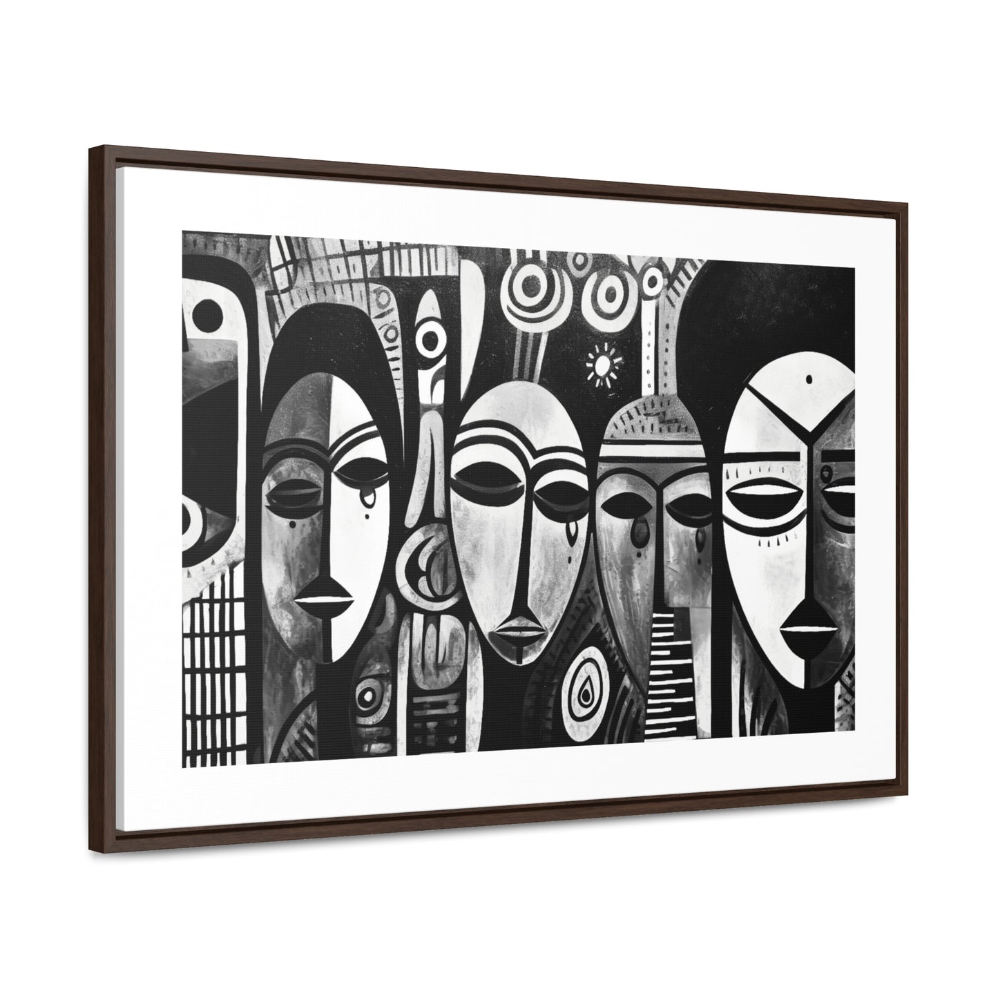 Journeys Anew - Framed Canvas b&w Wall Art