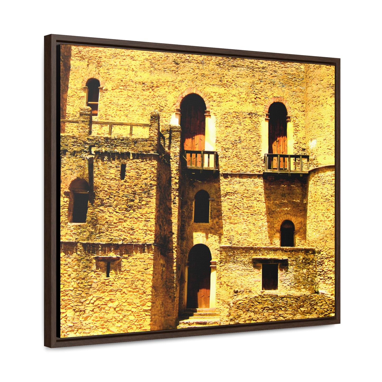 Whispers in Stone - Framed Canvas Photography