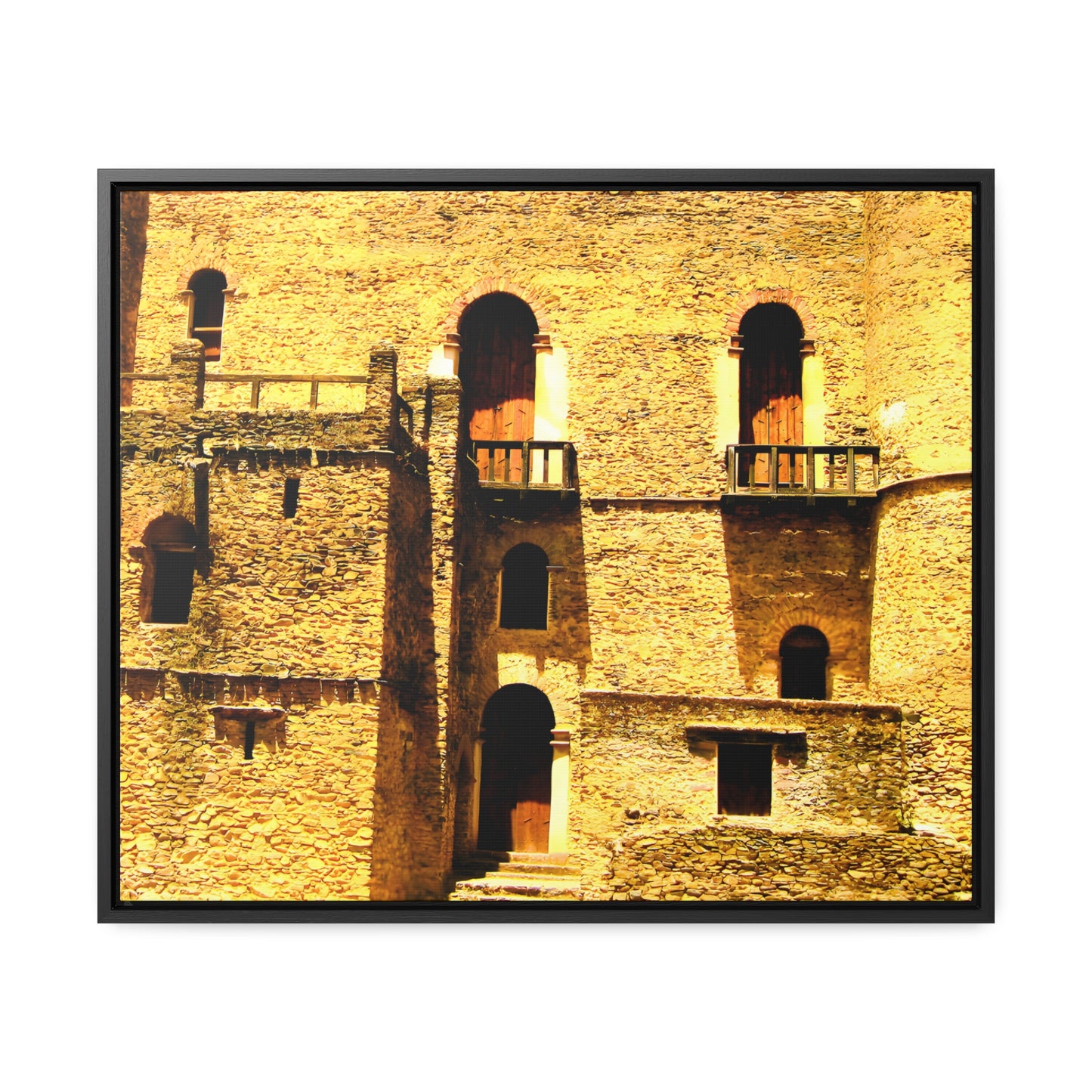 Whispers in Stone - Framed Canvas Photography