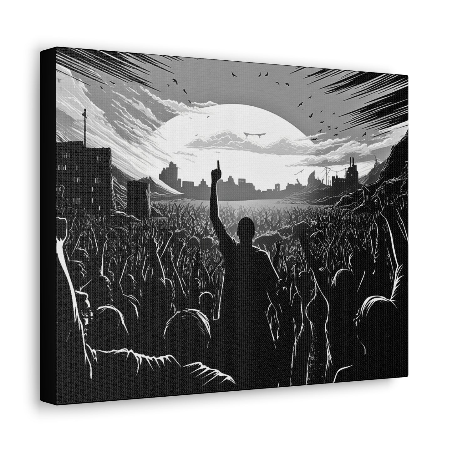 One! - Canvas b&w Wall Art