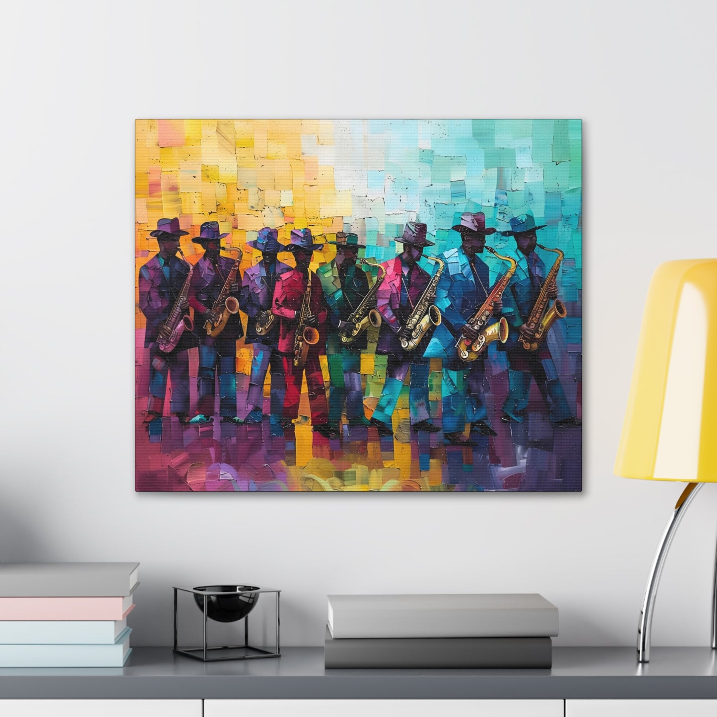 Sax Clan Harmony - Canvas Wall Art