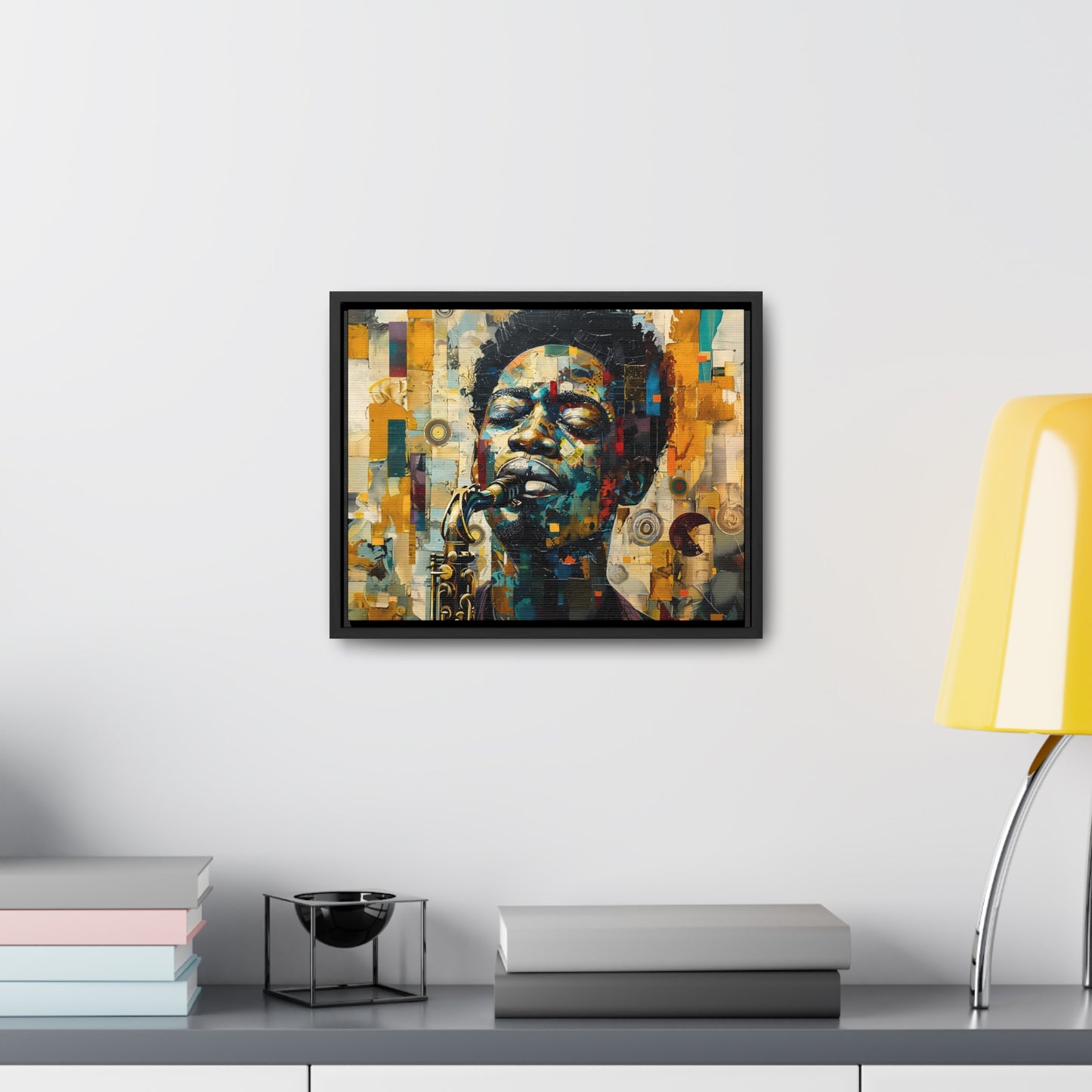 Soul of the Sax - Framed Canvas Wall Art