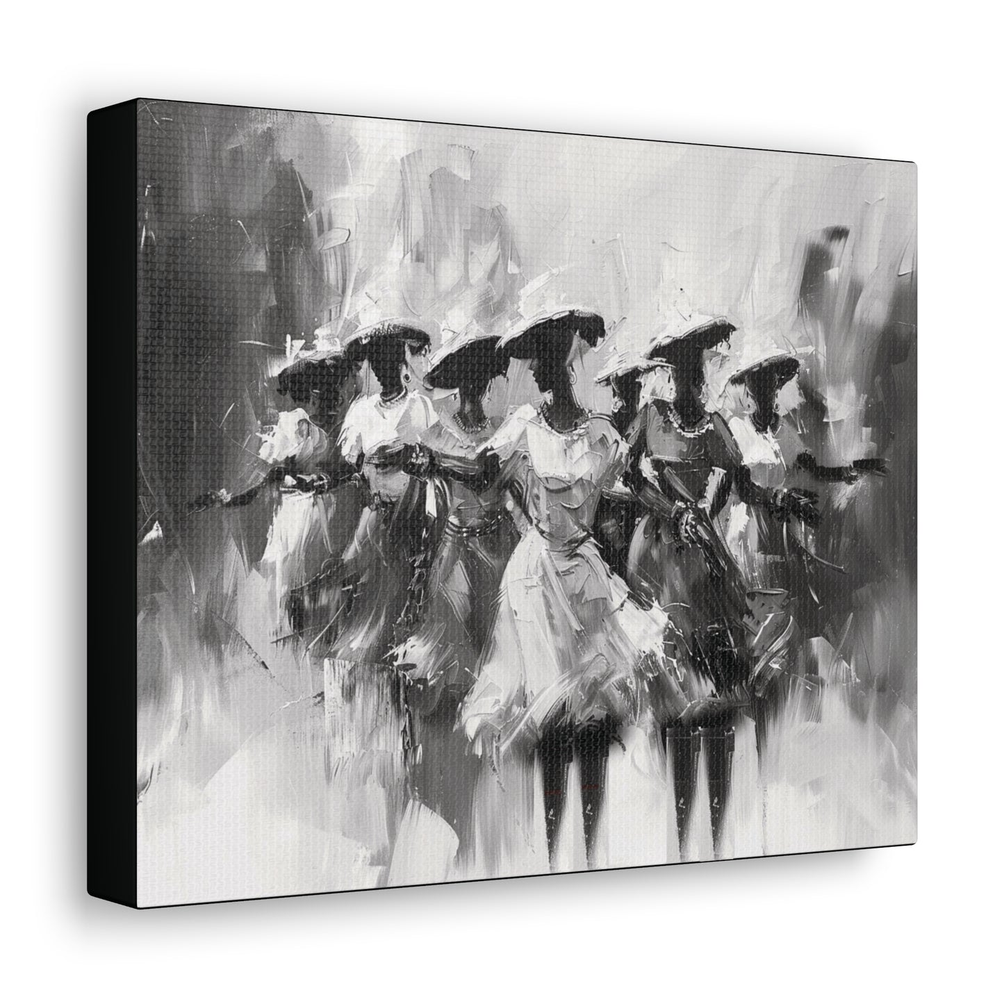 Rhythms of Joy - Canvas b&w Wall Art