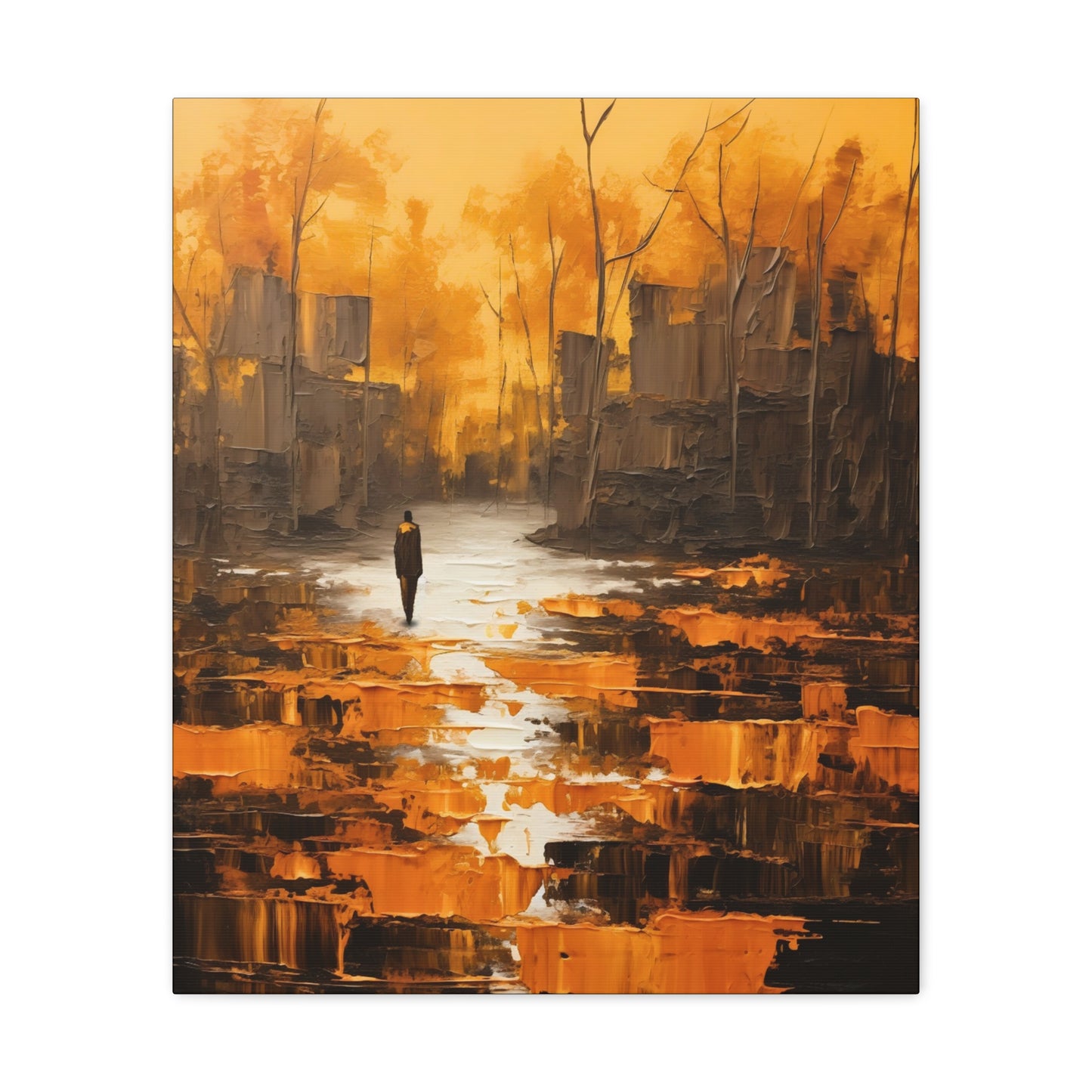 Solitude's Wisdom - Canvas Wall Art