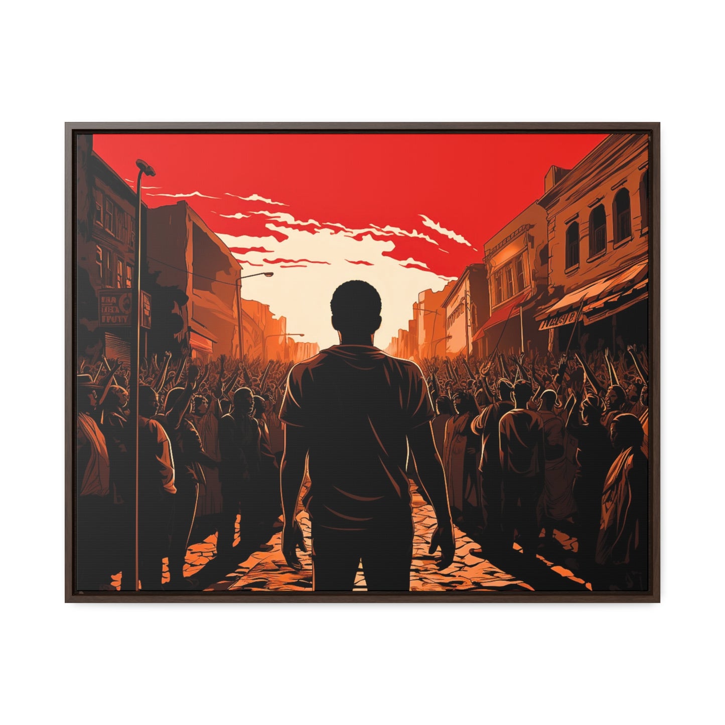 ሳይደፈርስ አይጠራም - Framed Canvas Wall Art
