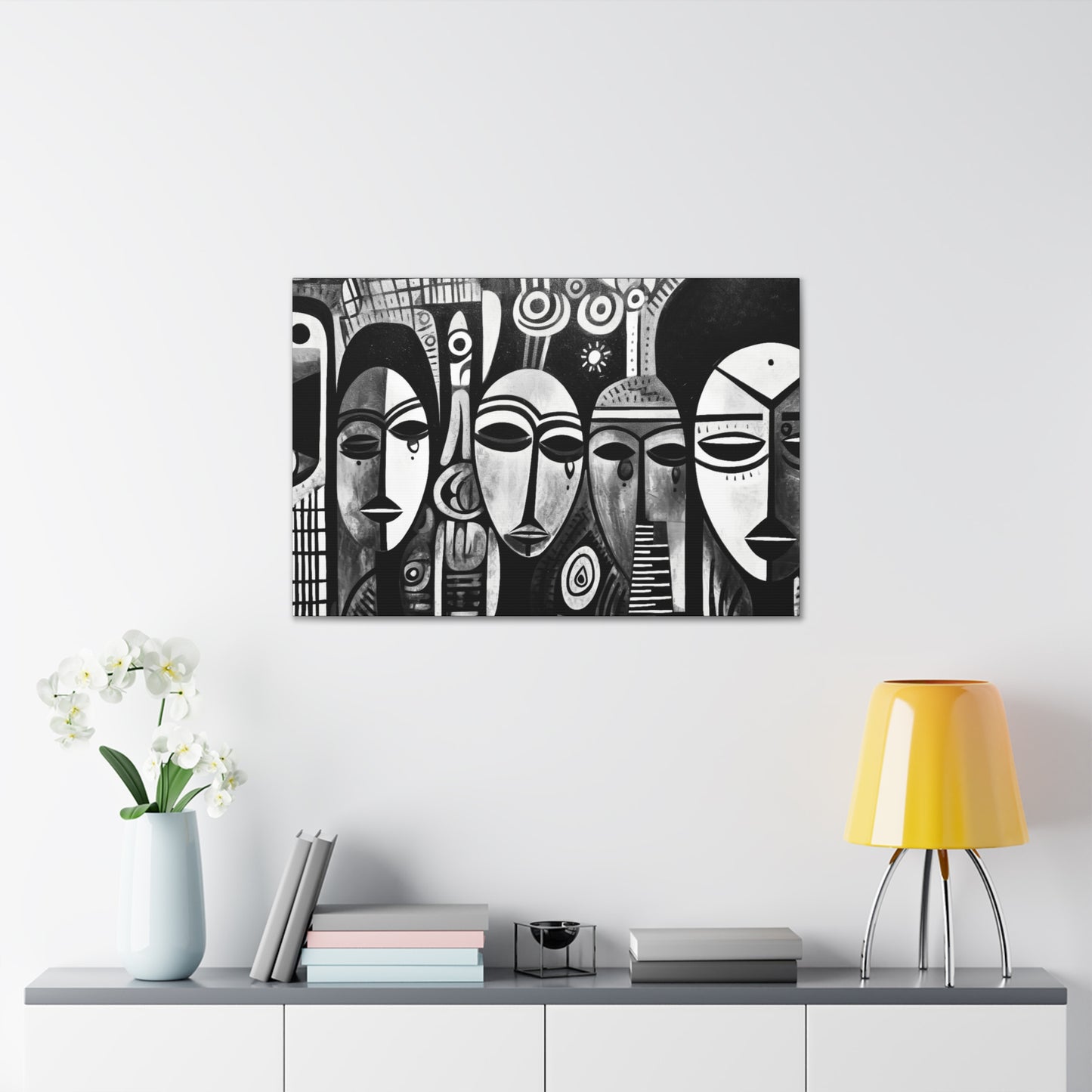 Journeys Anew - Canvas b&w Wall Art