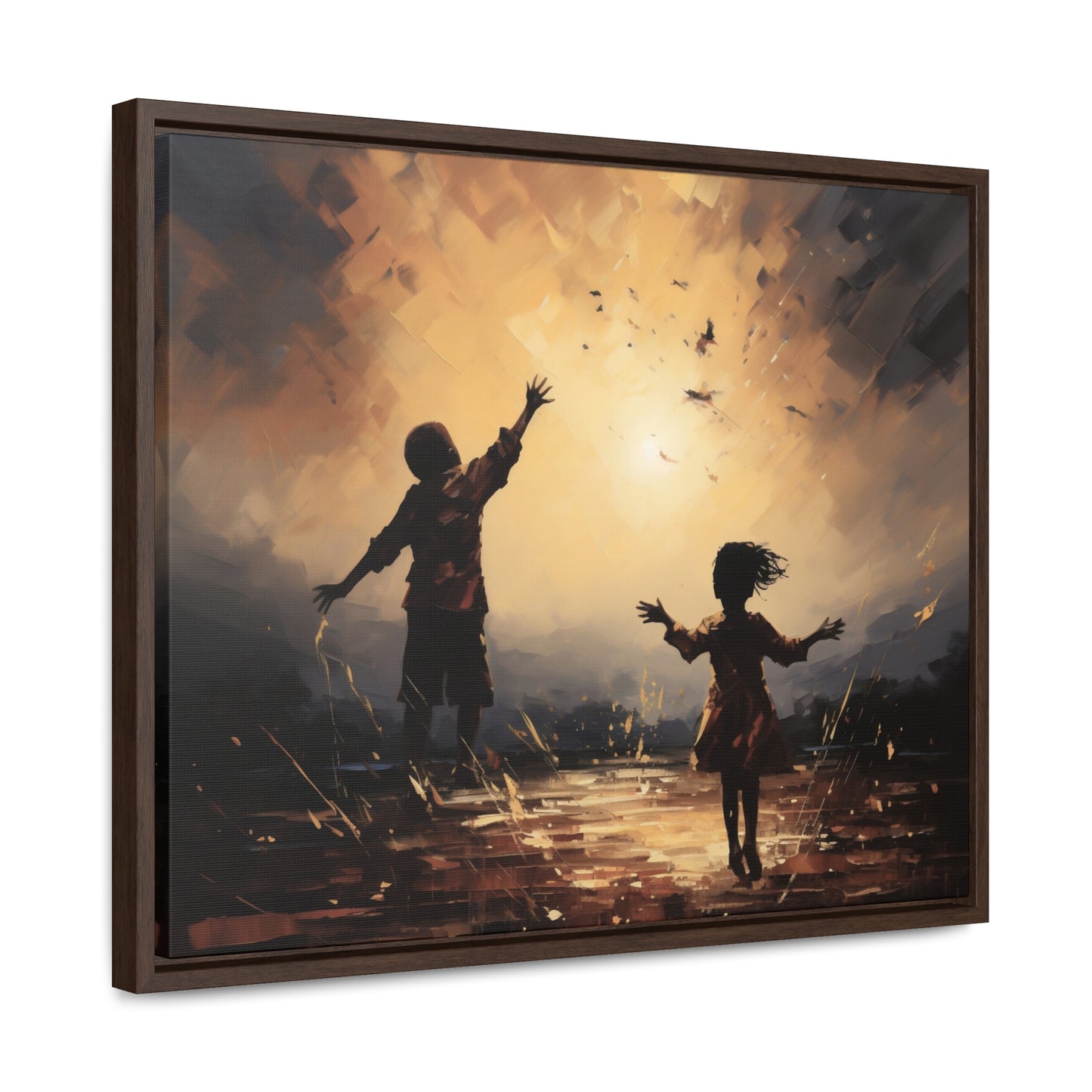 Playing with Light - Framed Canvas Wall Art