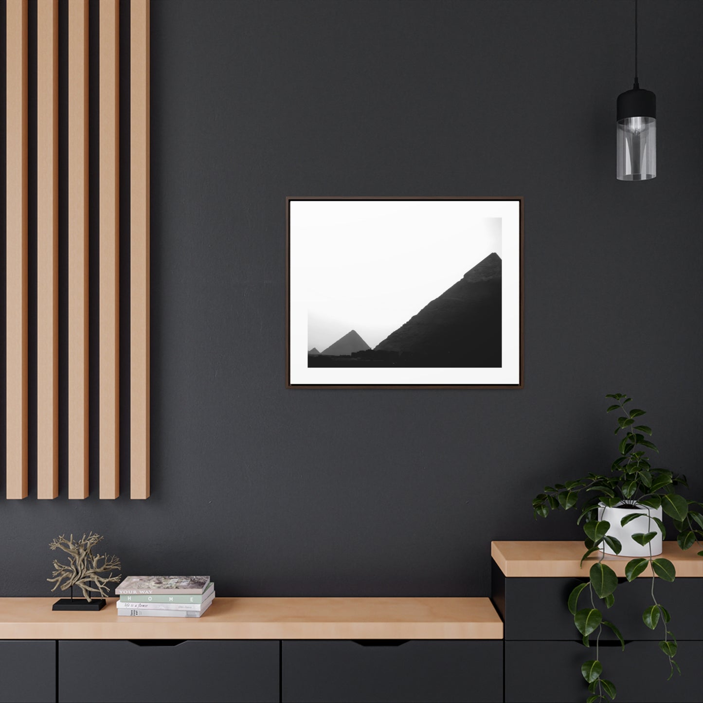 Timeless Echoes - Framed Canvas Photography b&w