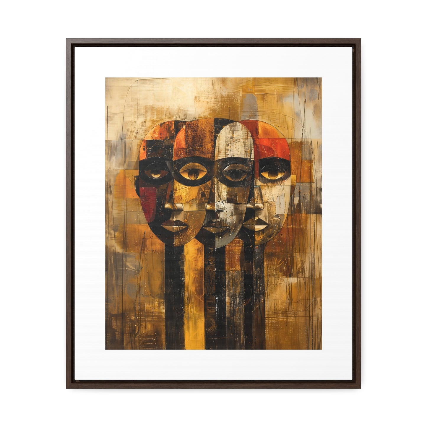 Beneath the Veil - Framed Canvas Wall Art