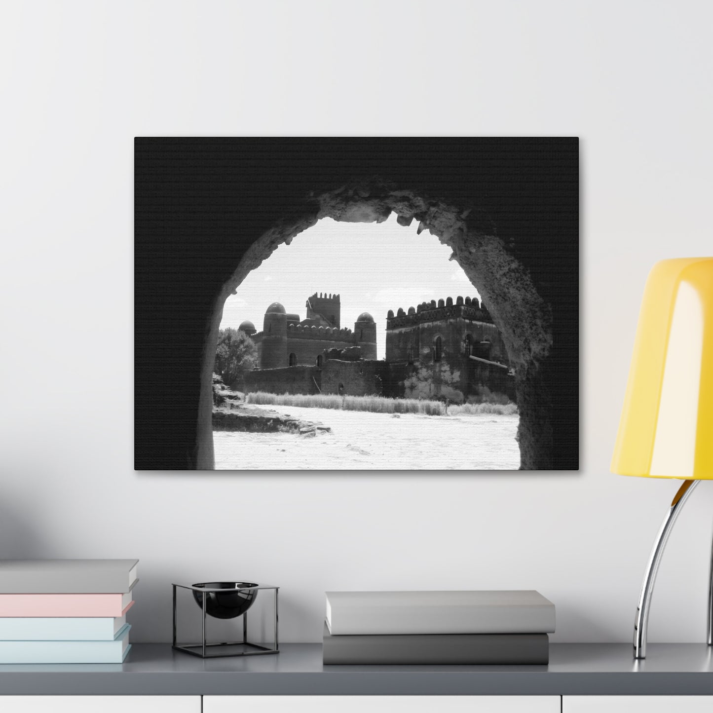 Through the Lion's Jaws - Canvas Photography b&w