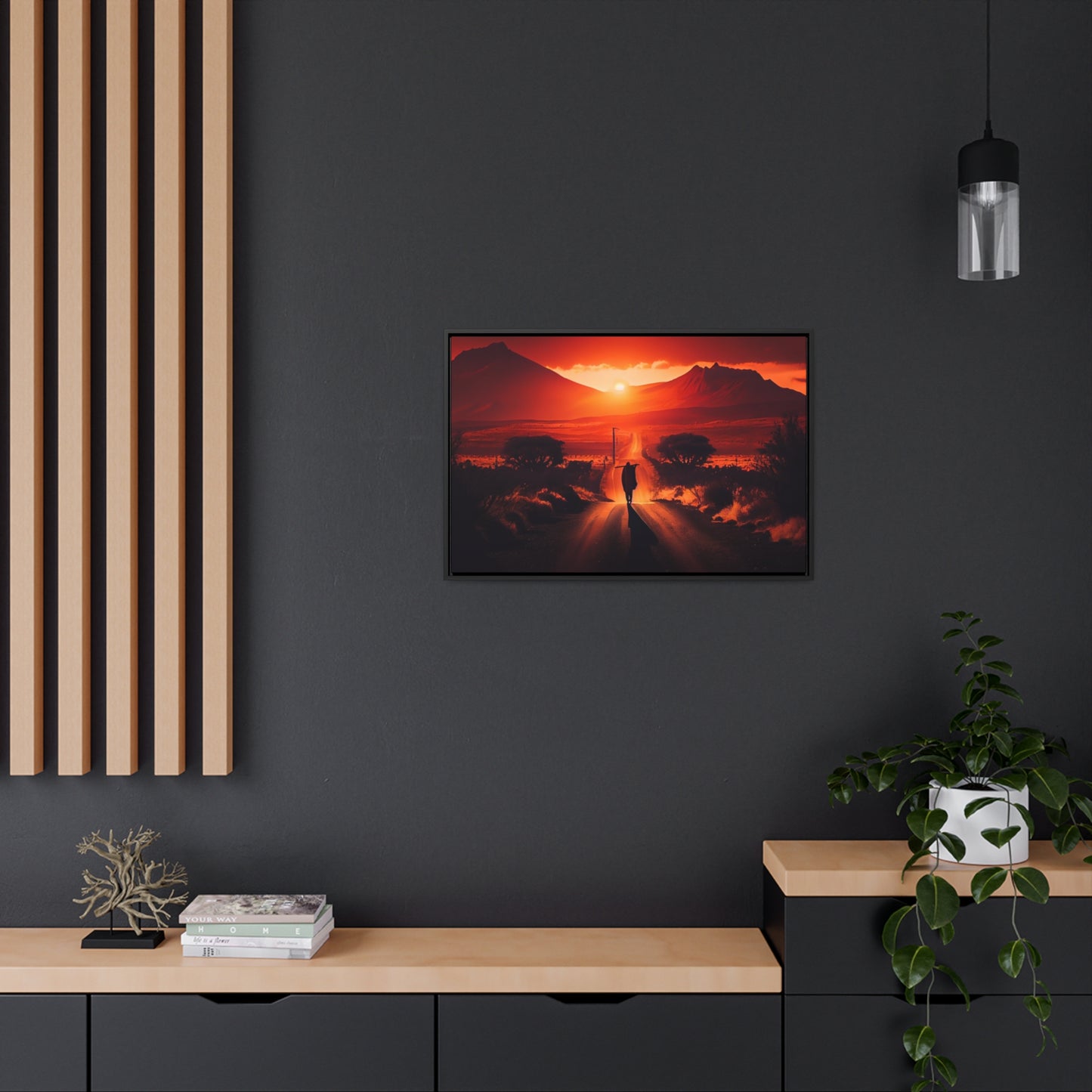 "Not without purpose" - Framed Canvas Wall Art