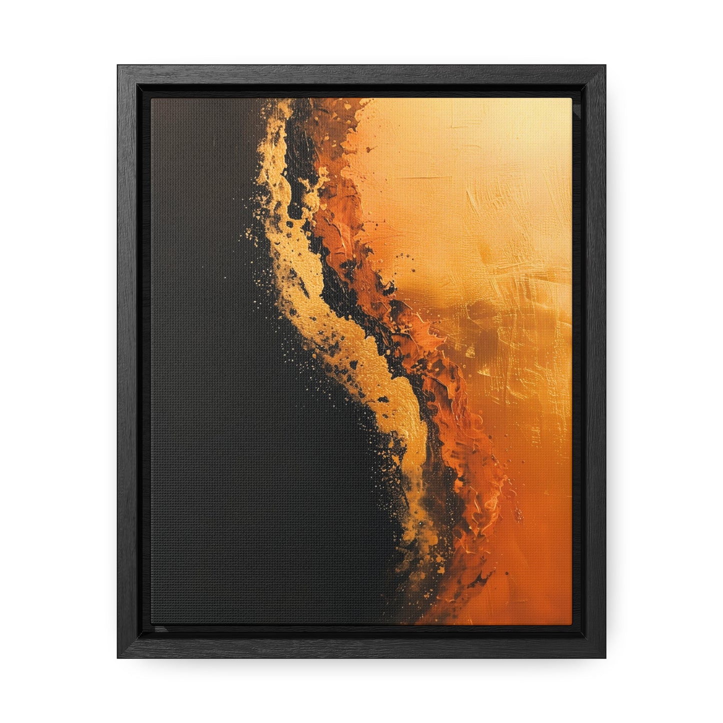 Yin Yang Shore - Framed Canvas Wall Art