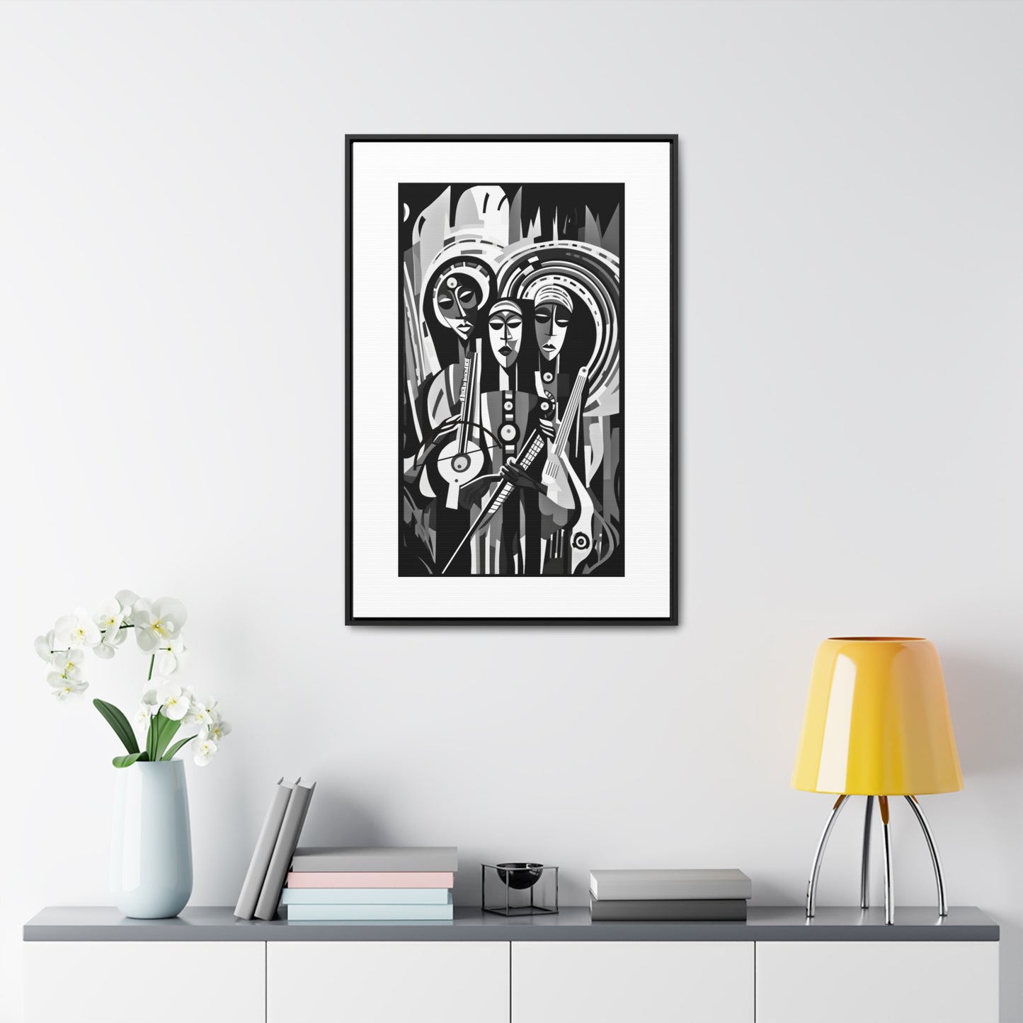 The Masinko Maestro - Framed Canvas b&w Wall Art
