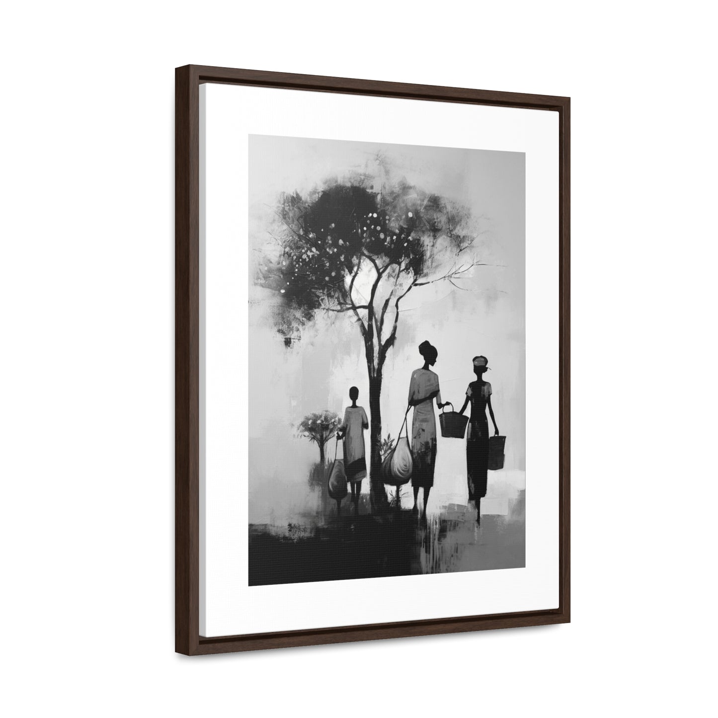 Baskets of Bond and Grace - Framed Canvas b&w Wall Art