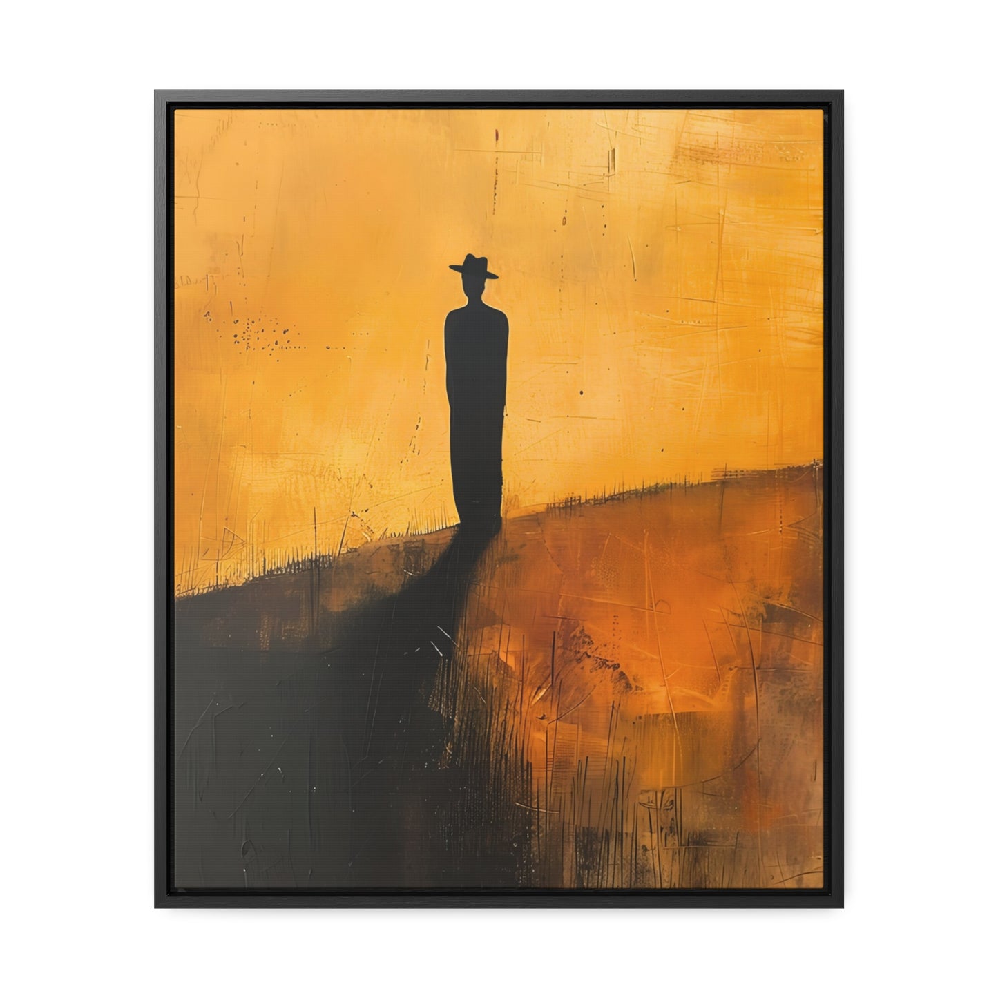 Alone, not Lonely - Framed Canvas Wall Art