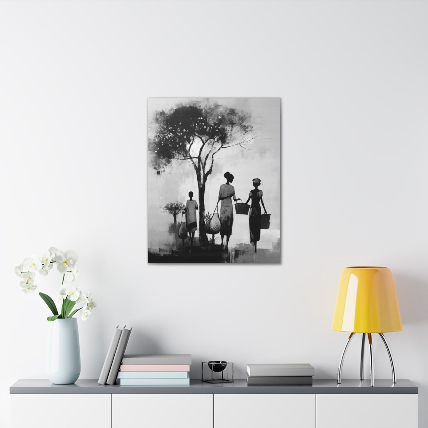 Baskets of Bond and Grace - Canvas b&w Wall Art