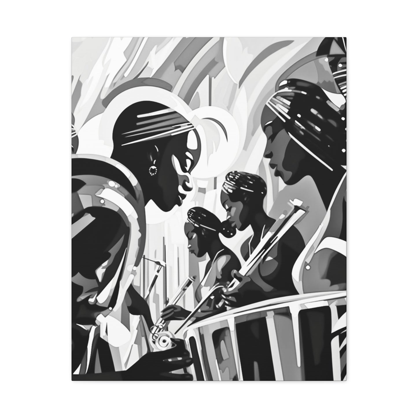 Street Pulse - Canvas b&w Wall Art