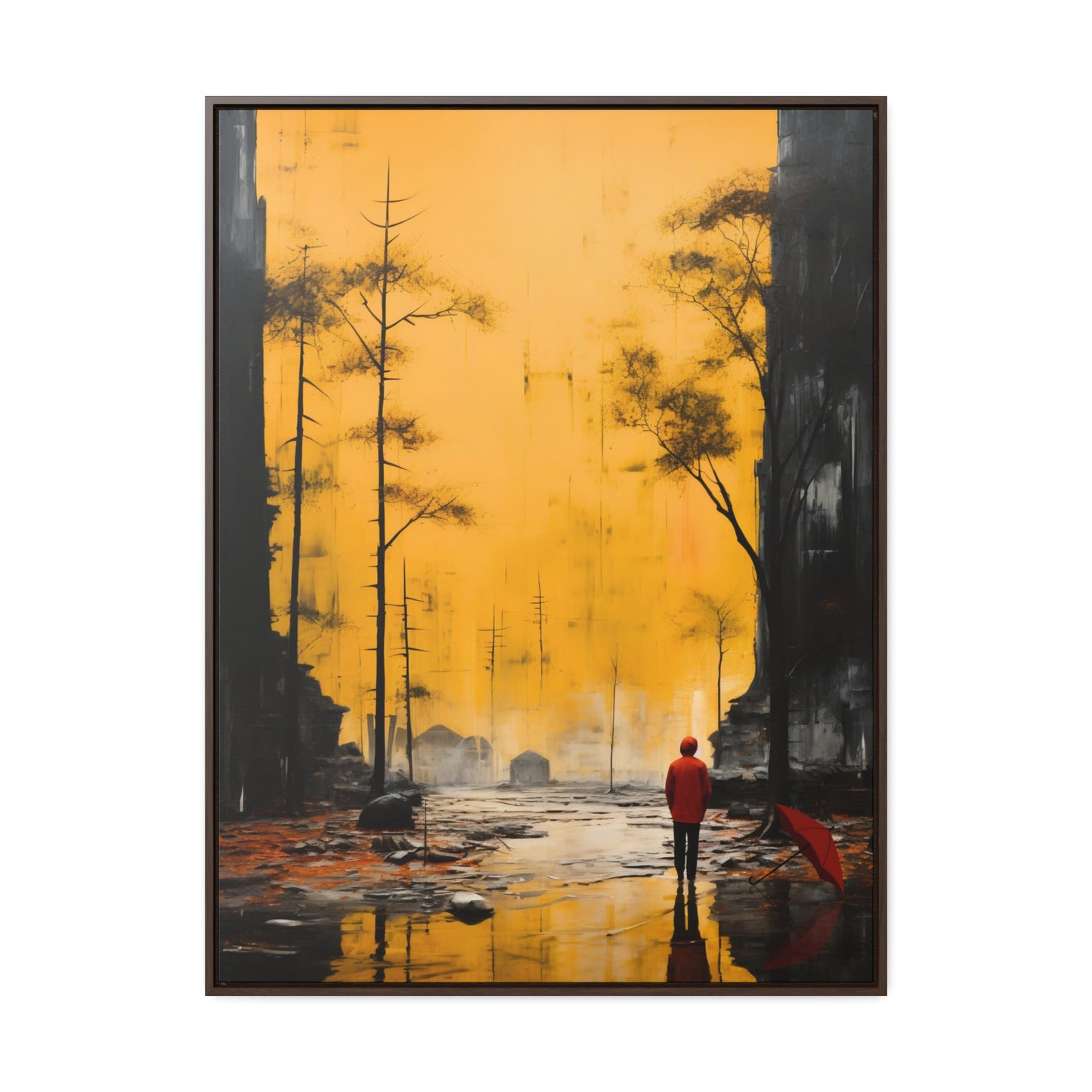 Unveiling the Sky - Framed Canvas Wall Art