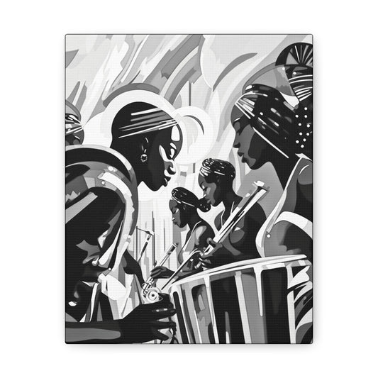 Street Pulse - Canvas b&w Wall Art