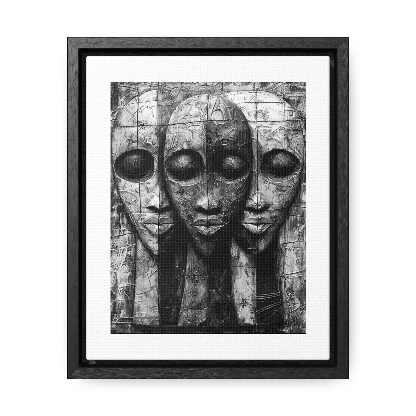 Got your back - Framed Canvas b&w Wall Art