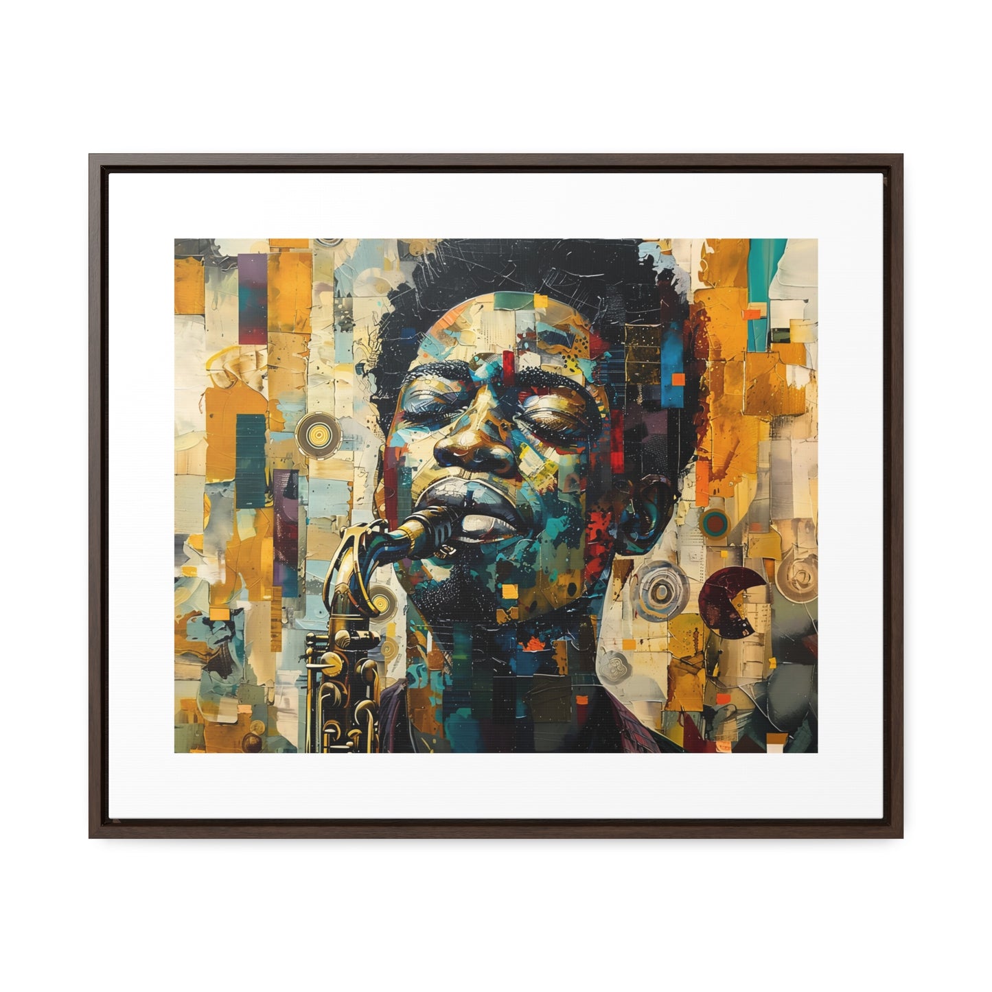 Soul of the Sax - Framed Canvas Wall Art