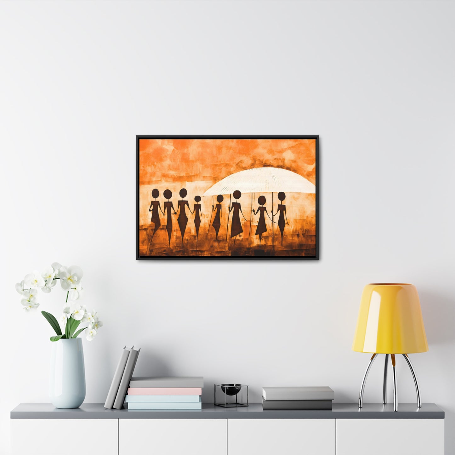 ስንቅ's Divine Design - Framed Canvas Wall Art