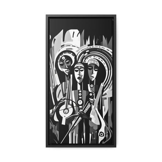 The Masinko Maestro - Framed Canvas b&w Wall Art