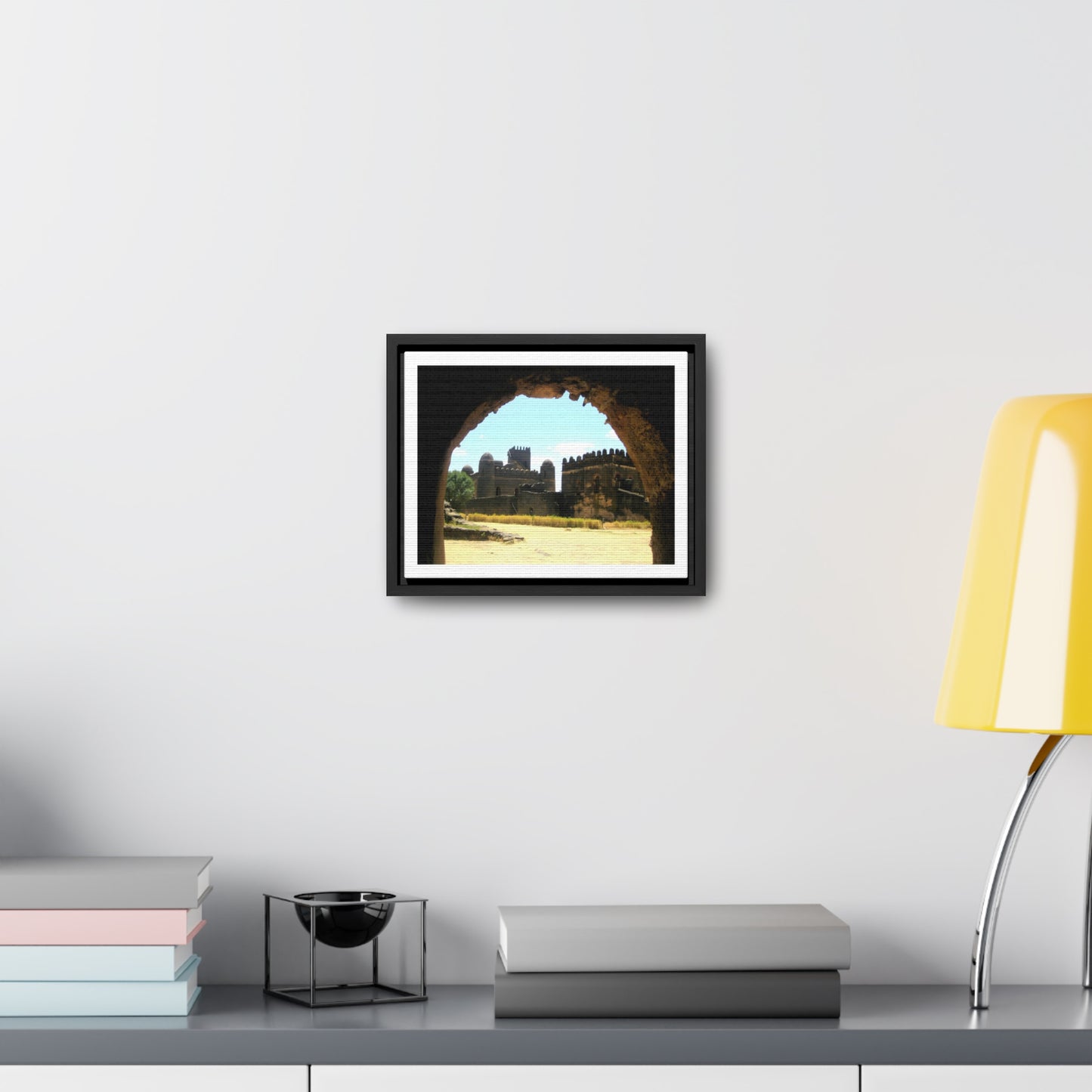 Through the Lion's Jaws - Framed Canvas Photography