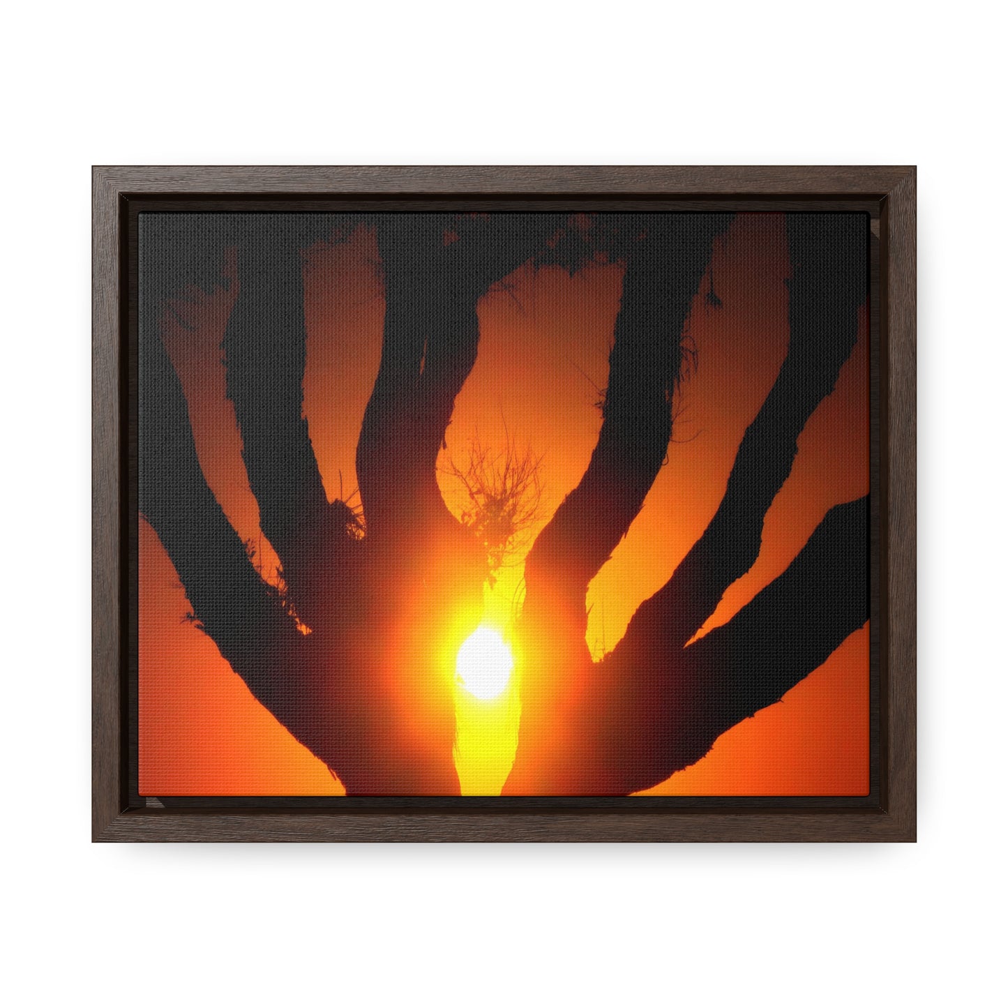 De-Light in the Heart of the Soul - Framed Canvas Photography