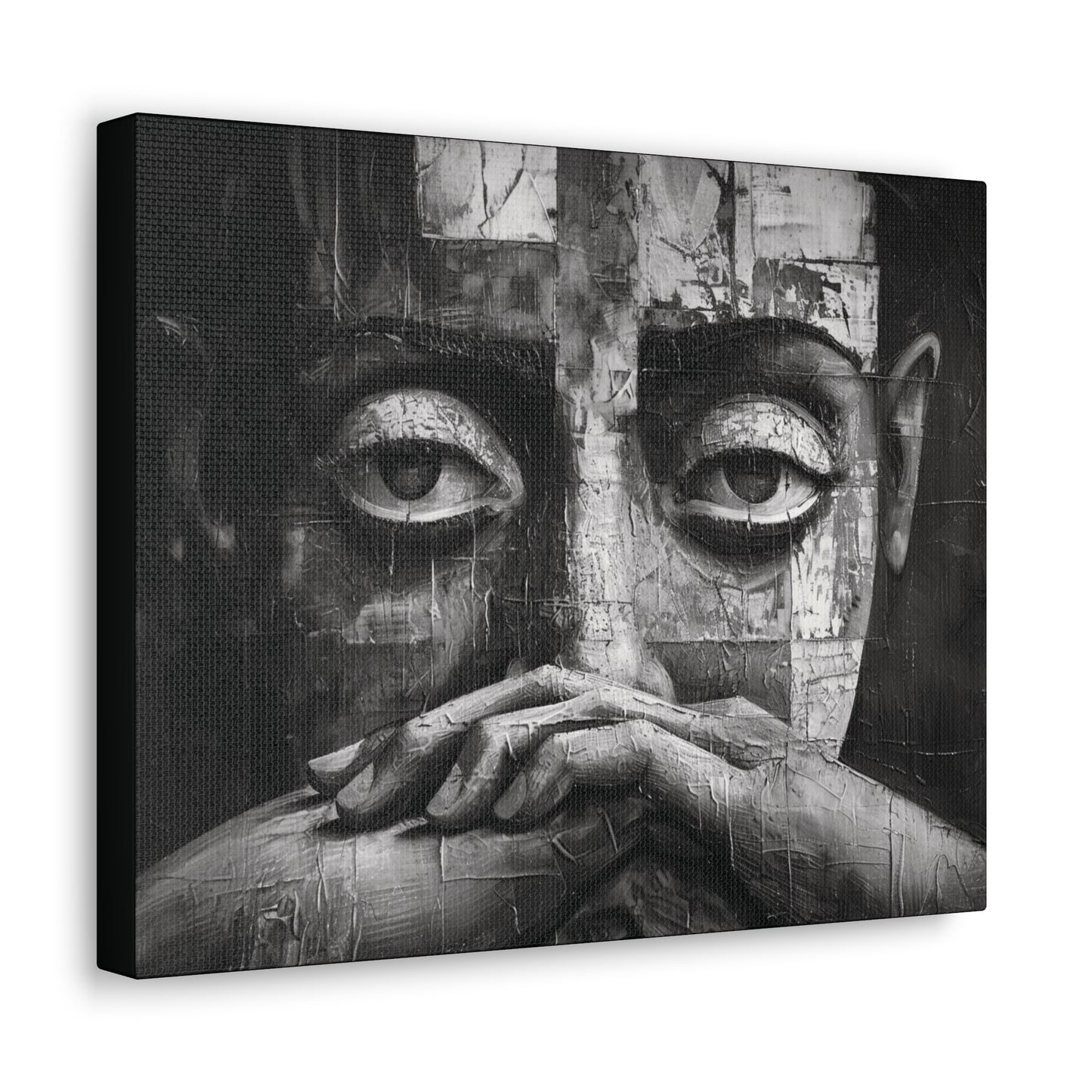 Silent Contemplation - Canvas b&w Wall Art