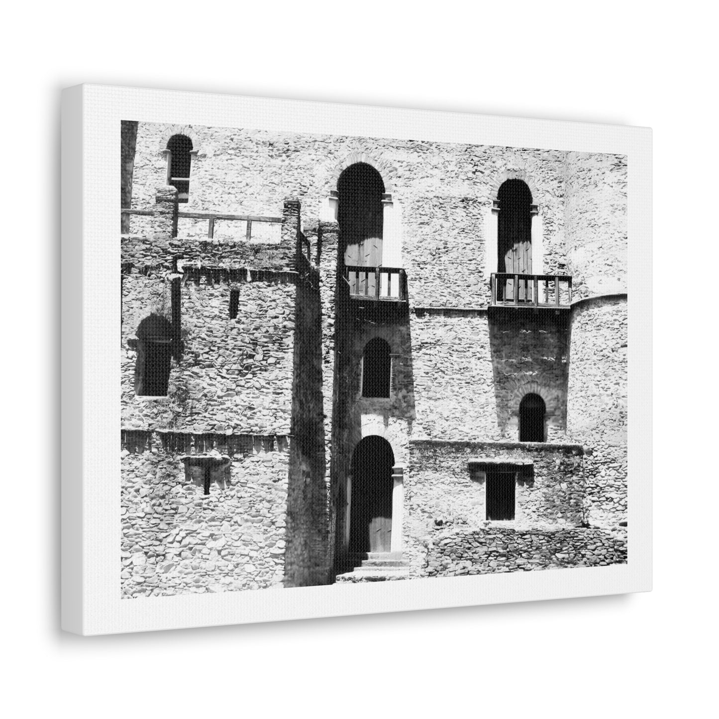 Whispers in Stone - Canvas Photography b&w