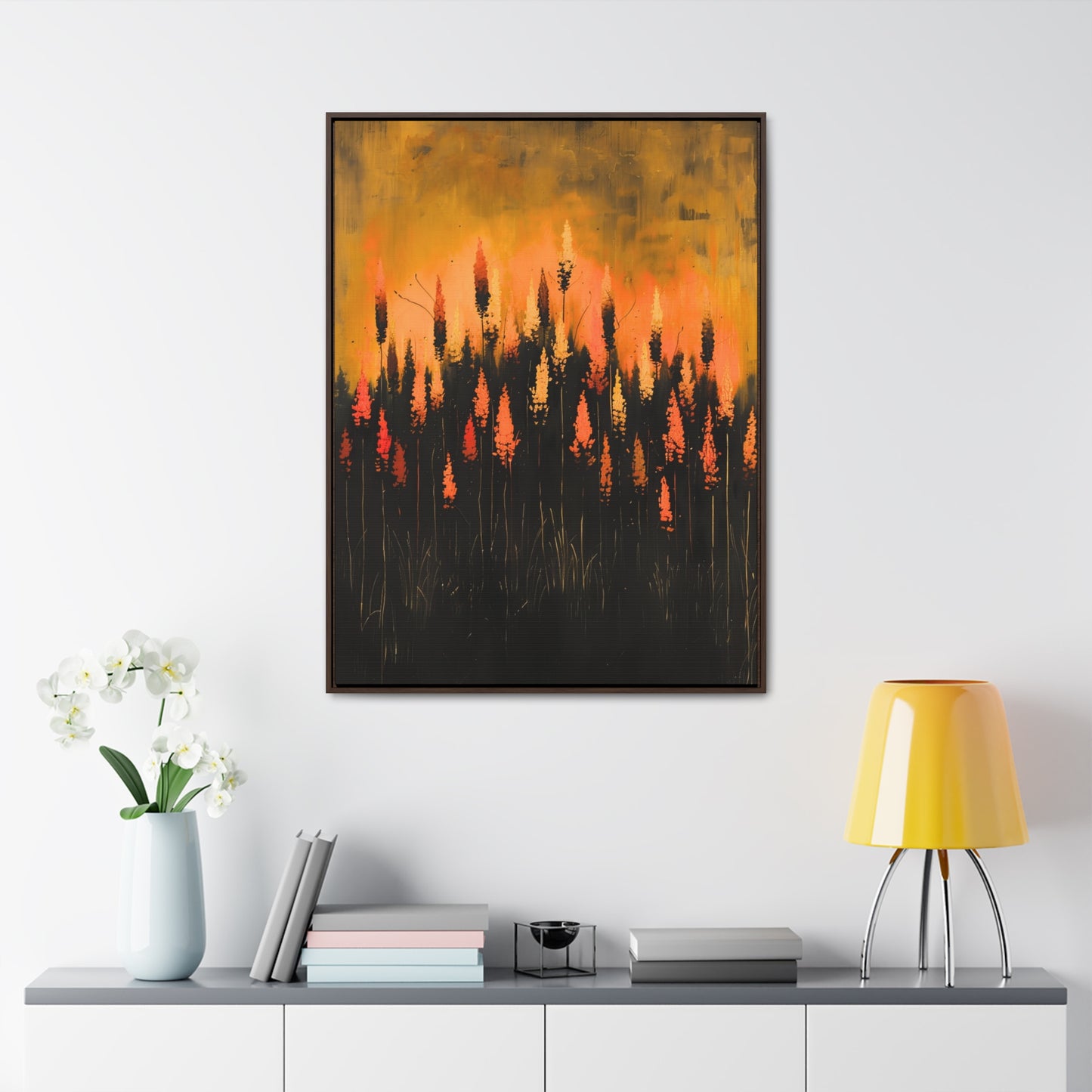 The Calm Before the Bloom - Framed Canvas Wall Art