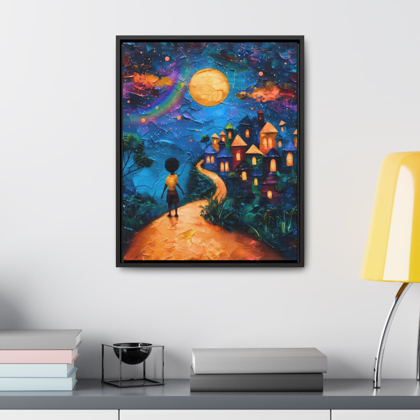 Path to Abundance II - Framed Canvas Wall Art