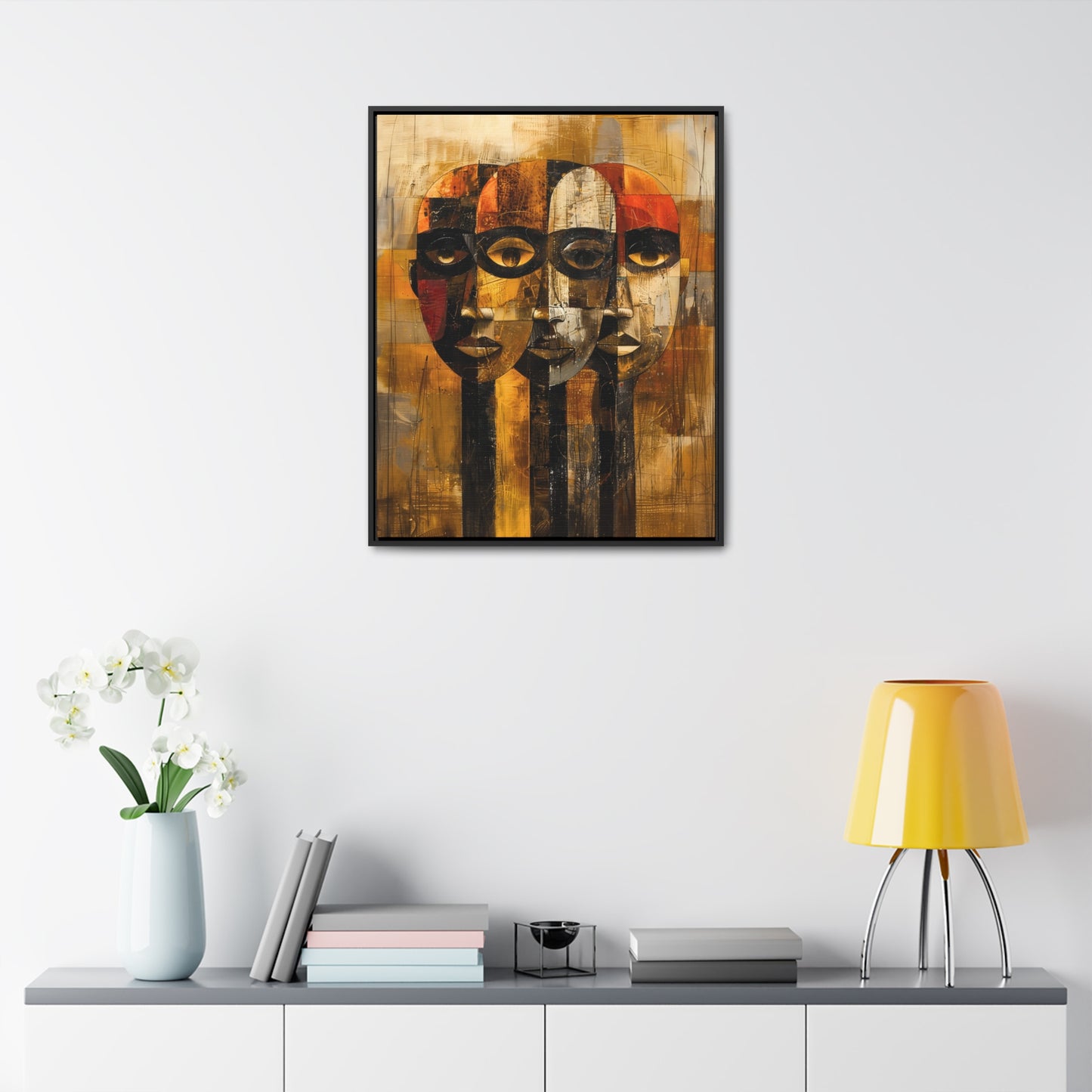 Beneath the Veil - Framed Canvas Wall Art