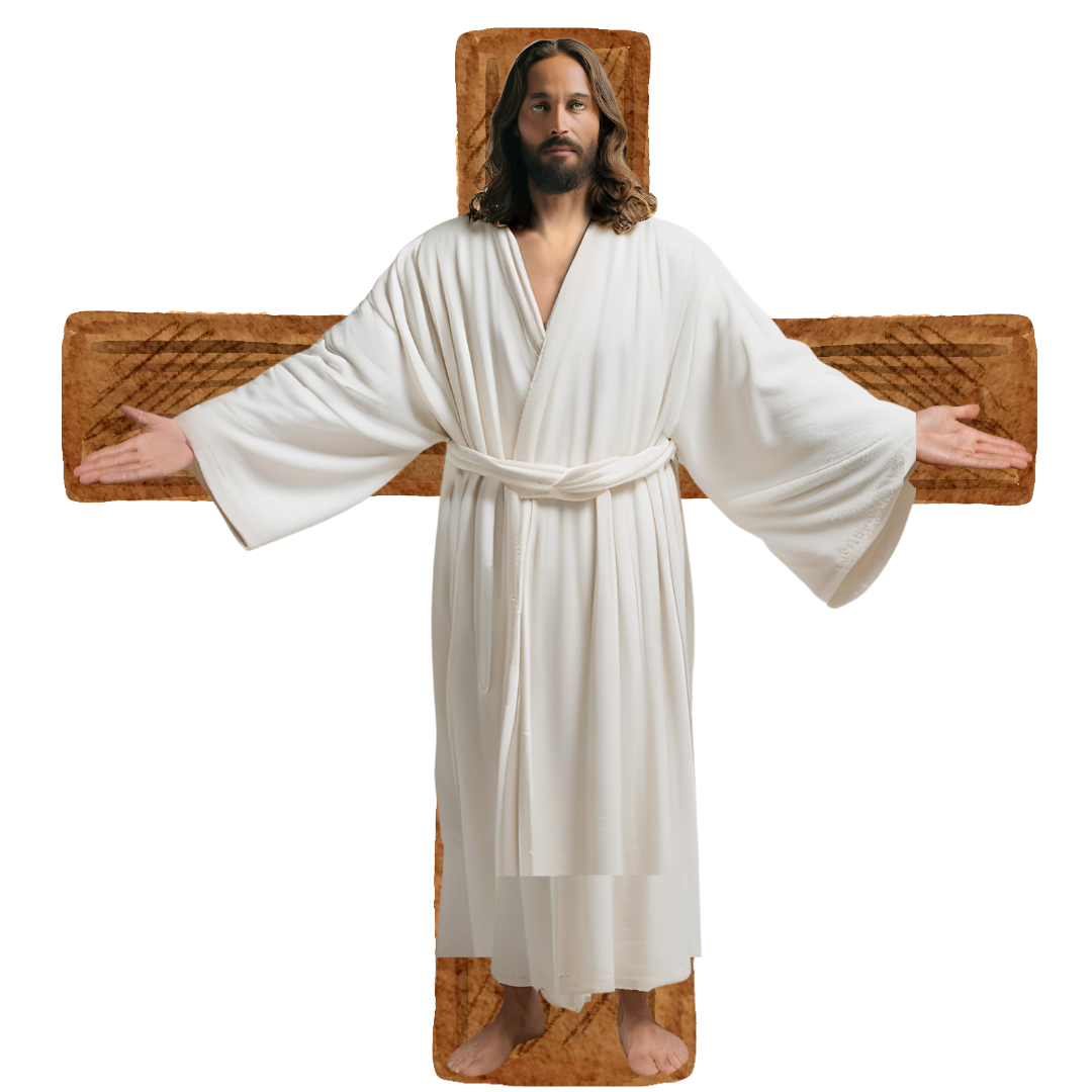 Jesus' Hug - Custom Shaped Pillows