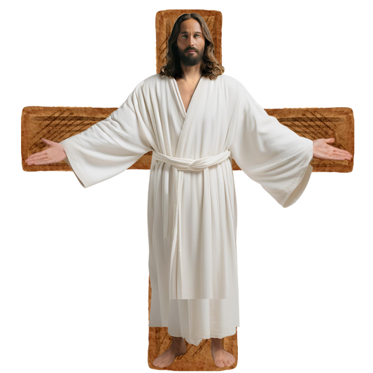 Jesus' Hug - Custom Shaped Pillows