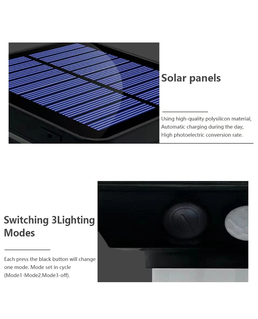 2/4 PCS Solar Motion Sensor Pathway Lights – Bright & Waterproof Outdoor Spotlights