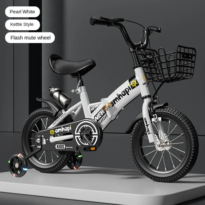 Children's Folding Bicycle Baby Stroller 12-20 Inch for Boys and Girls (Ages 2-10) - New Model 2024