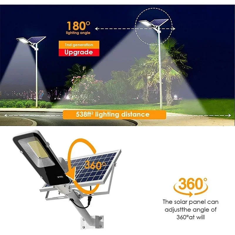 200W Solar Street Light – High-Powered Outdoor Illumination