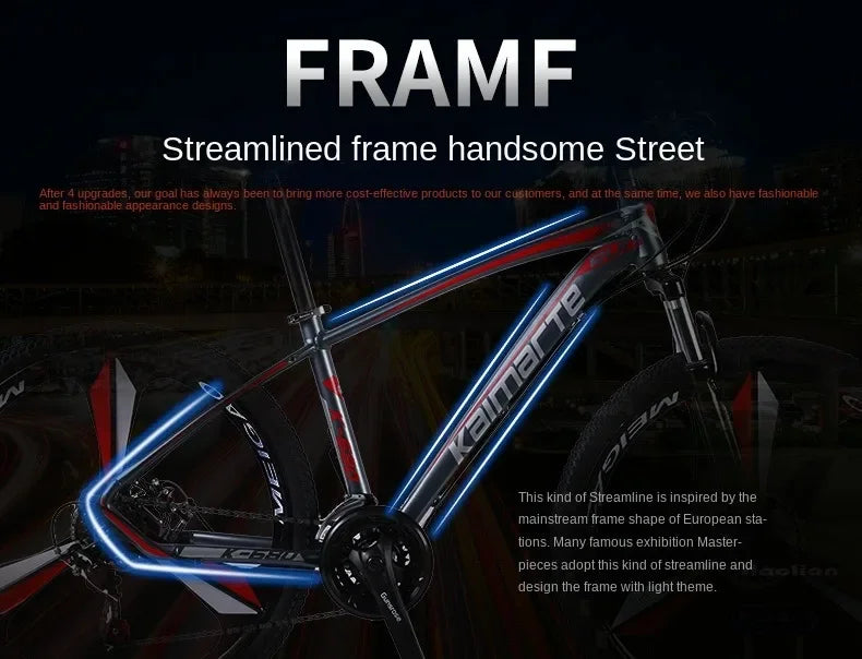 Shock-Absorbing Double Disc Brake MTB - 29-Inch Mountain Bike, Gravel Bike, Radial Wheel, Outdoor Bicycle for Adults